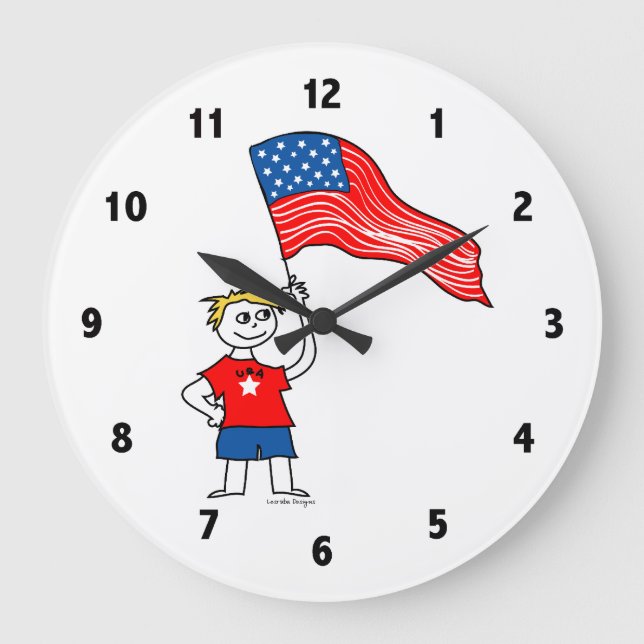 Relógio Grande American Boys Clock (Frente)
