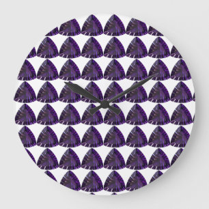 Relógio Grande Ametyst Gemstone, Fevereiro Birthstone, Roxo