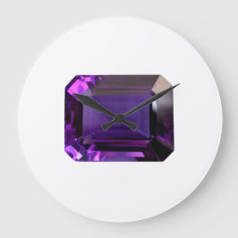 Relógio Grande Ametyst Gemstone of Fevereiro Purple
