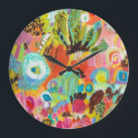 Relógio Grande Amor à Viagem I<br><div class="desc">Amor à Viagem I por Karen Fields</div>