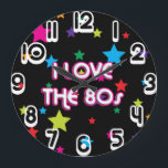 Relógio Grande Amor retro do cultura Pop I o anos 80<br><div class="desc">Este é um presente impressionante para qualquer um que ama o cultura Pop dos anos 70 e do 80s.</div>
