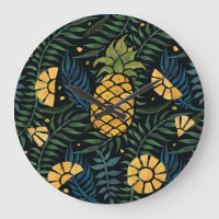 Ananases, palmeiras: padrão tropical.