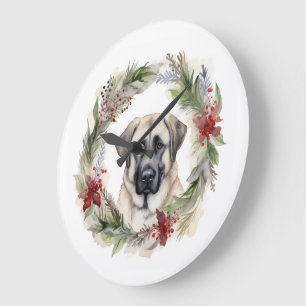Relógio Grande Anatólia Shepherd Wreath Festivo Pup