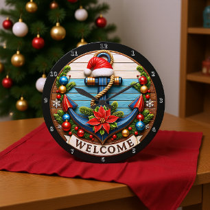 Relógio Grande Anchor Christmas