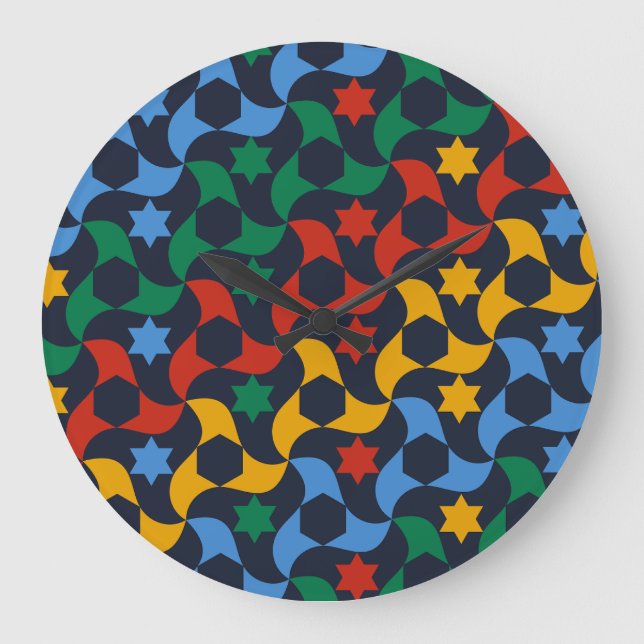 Relógio Grande Andalusian Tiles 12 (Alhambra Palace, Granada) (Frente)