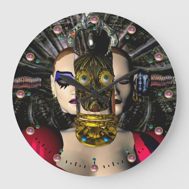 Relógio Grande ANDROID XENIA SPACESHIP PILOT Science Fiction (Frente)