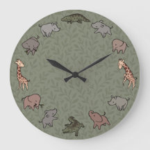 Animais da Savana (elefante, girafa, crocodilo & r