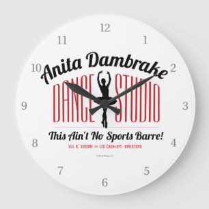 Relógio Grande Anita Dambrake Dance Studio Large Clock