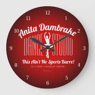 Relógio Grande Anita Dambrake Dance Studio Large Clock