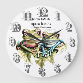 Relógio Grande Aniversário de 10 Anos de Casamento Festa de Jardi