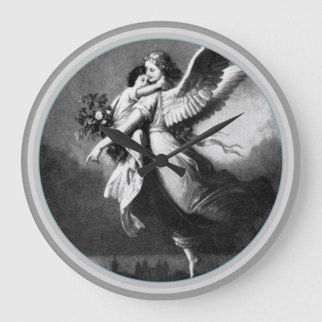 Relógio Grande Anjo da Guarda à Noite (Frente)