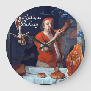 RELÓGIO GRANDE ANTÍQUIO OVEN BAKER, COMPRO DE PÃO DE BAKERY