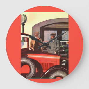 Relógio Grande Anúncio de pneus de 1920 Kelly Springfields - out