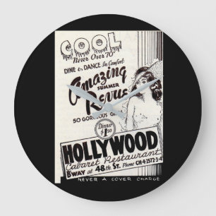 Relógio Grande anúncio do restaurante da taberna de Hollywood do