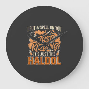 Relógio Grande Apenas Brincando Haldol Halloween Frasco de Poção
