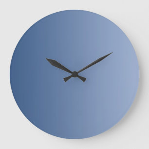Relógio Grande APENAS gradações de COR - azul