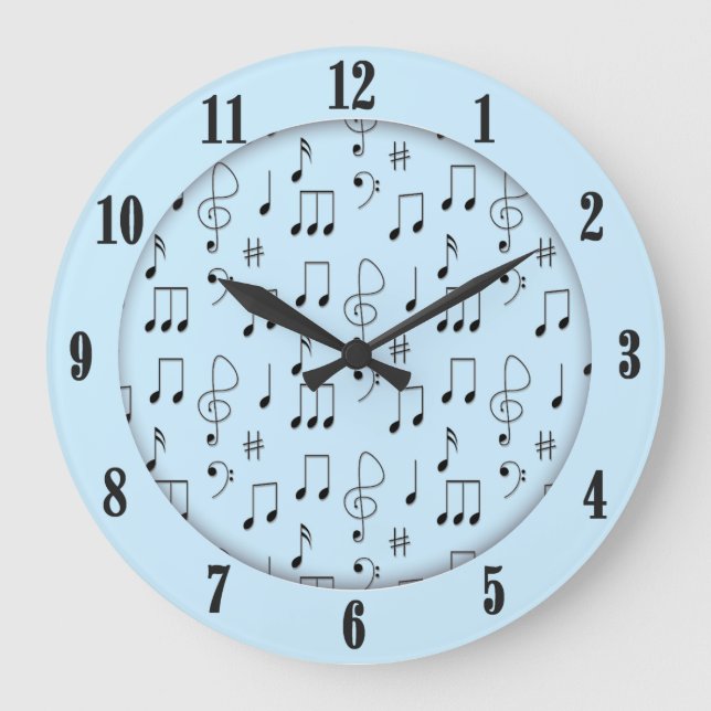 Relógio Grande Apenas Notei Azul (Frente)