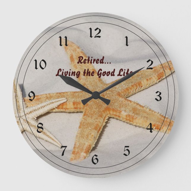 Relógio Grande Aposentado...Vivendo a Boa Vida (Frente)