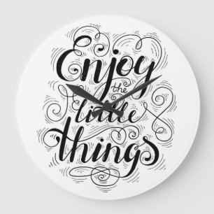 Relógio Grande Aprecie as coisas pequenas 1