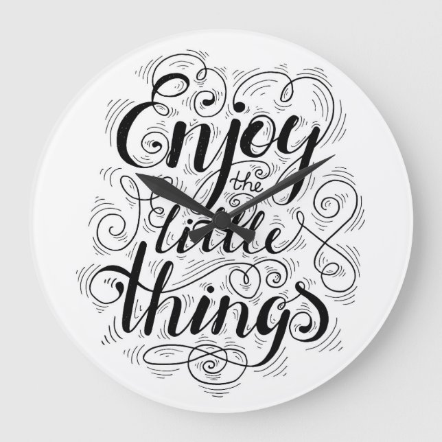 Relógio Grande Aproveite As Coisas Pequenas 1 (Frente)