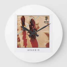 Relógio Grande Arakkis Wall Clock, 25.4 cm Round Natural Wood