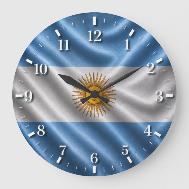Relógio Grande Argentina Flag Watch 2026 (Frente)