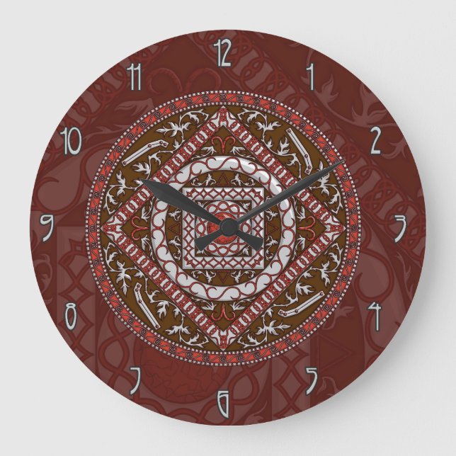 Relógio Grande Aries Mandala Clock (Frente)