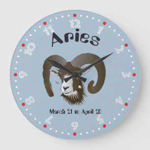 Relógio Grande Aries March 21 to abril 20 arquibancada Clocks