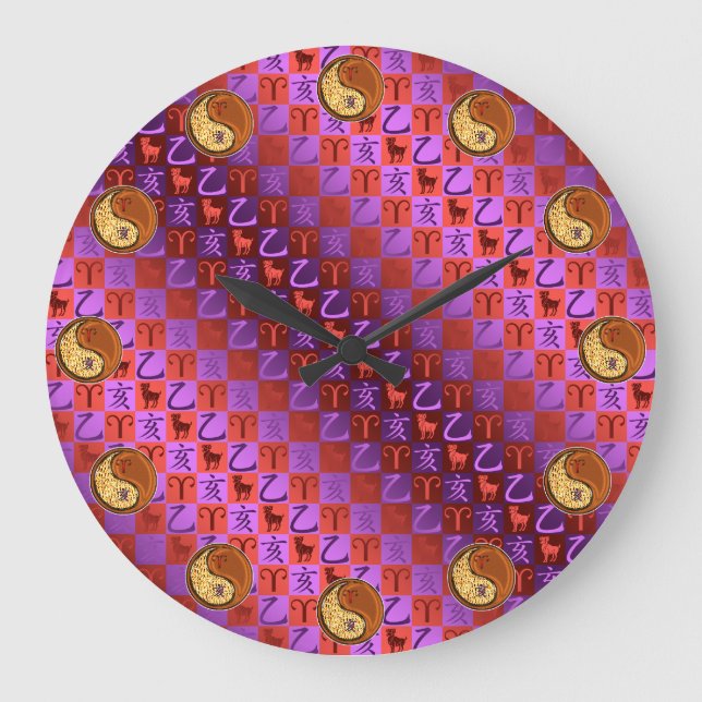 Relógio Grande Aries & Wood Boar  (Frente)