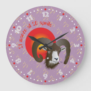 Relógio Grande Ariete 21 marzo al 20 aprile Orologio