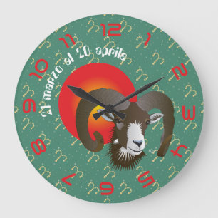 Relógio Grande Ariete 21 marzo al 20 aprile Orologio