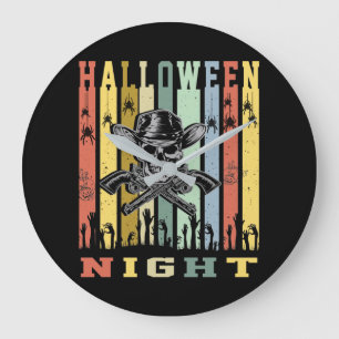 Relógio Grande Arma Caveira, Noite de Halloween