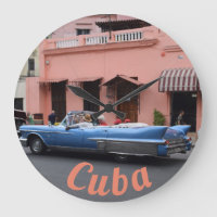 Arquitetura do coral do carro vintage de Havana