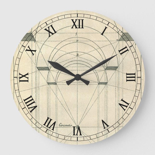 Relógio Grande Arquitetura Vintage, Perspectiva do Arco Renascent (Frente)