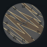 Relógio Grande Art Deco<br><div class="desc">Art Deco Wall Clock com Numerais Romanos</div>