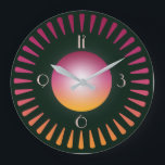 Relógio Grande Art Déco<br><div class="desc">Ótimo design de relógio. Você vai amar como os outros. Sinta-se à vontade para usar este design para outros produtos que você gosta ou para personalizar e adicionar seu texto. Me siga para mais. Obrigado. Tenha um bom dia.</div>