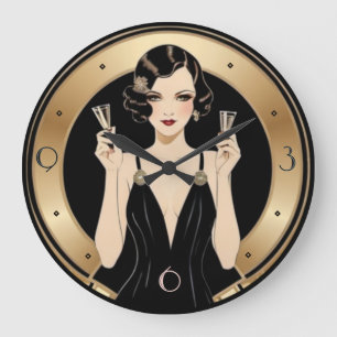 Relógio Grande Art Deco