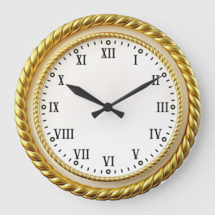 Relógio Grande Art Deco Dourado