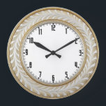 Relógio Grande Art Deco Elegant Wall<br><div class="desc">Great clock design. You will love it like others. Be free to use this design for other product you like or to customize and add your text. Follow me for more. Thank you. Have a nice day.</div>