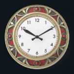 Relógio Grande Art Deco Elegant Wall<br><div class="desc">Great clock design. You will love it like others. Be free to use this design for other product you like or to customize and add your text. Follow me for more. Thank you. Have a nice day.</div>