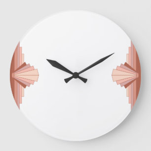 Relógio Grande Art deco elements in full rose gold