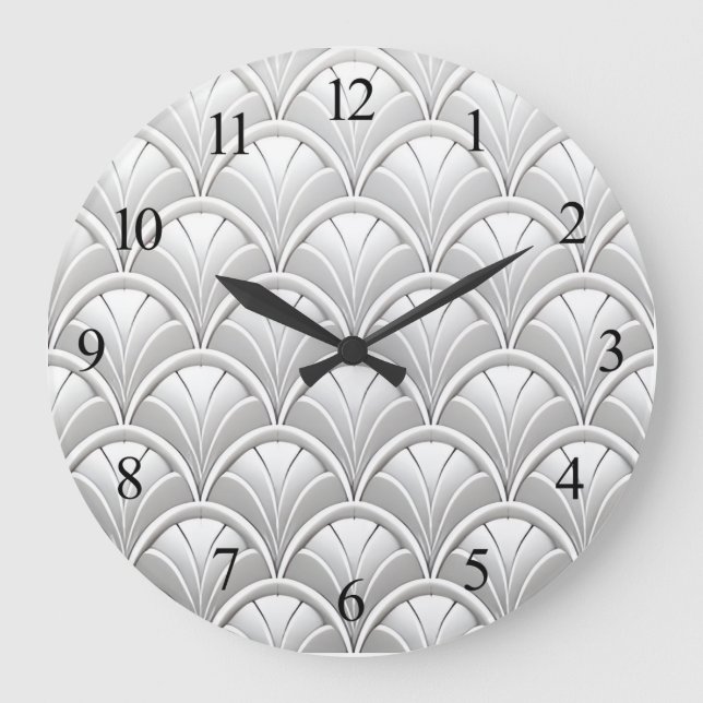 Relógio Grande Art Deco Fan (Frente)