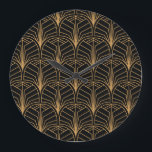 Relógio Grande Art Deco, padrão minimalista de vintage.<br><div class="desc">Padrão de Deco de Arte Invisível. Vintage com fundo minimalista. Ilustração de abstrato Luxo. Entra no estilo africano com este padrão decorativo num fundo preto. Chic e cultural! Art Deco Luxury: fundo minimalista da vindima. flor, fundo, padrão, abstrato, ilustração, textura, decoração, moda, natureza, vintage, ouro, floral, outono, retrô, linha, sem...</div>