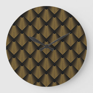 Relógio Grande Art Deco: Praças Ouros, Papel de parede do canto.