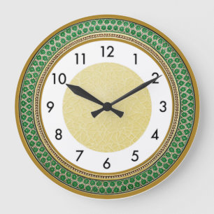 Relógio Grande Art Deco Verde