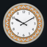 Relógio Grande Art Deco Wall<br><div class="desc">Great clock design. You will love it like others. Be free to use this design for other product you like or to customize and add your text. Follow me for more. Thank you. Have a nice day.</div>