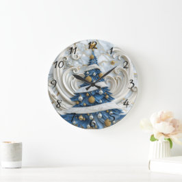 Relógio Grande Arte de árvore de Natal indígena elegante