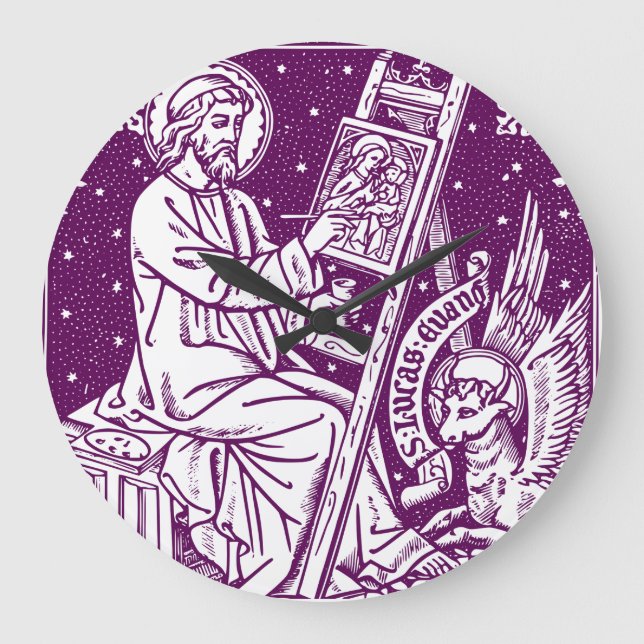 Relógio Grande Arte de São Lucas o Apóstolo e Evangelista (Frente)