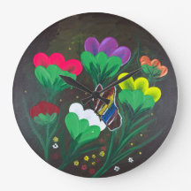 Arte feita à mão - Borboleta em Flor