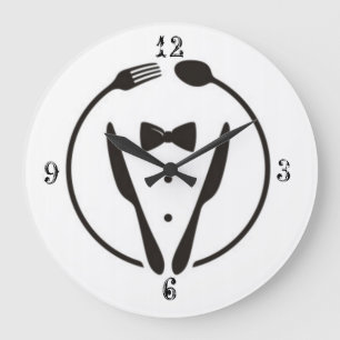 Relógio Grande Arte simples do restaurante